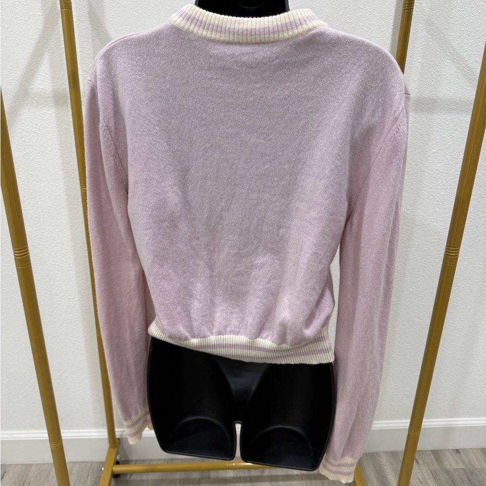 Balmain Lavender Logo Knit Sweater - Picture 2 of 2
